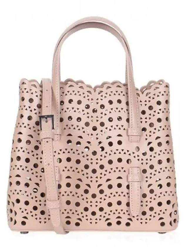 Women s Punching Bag Mina20 Wave Tote XS Salmon 1120630 - ALAIA - BALAAN 1