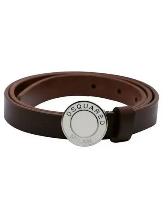 D Squared Milan Logo Skinny Belt 270123 - DSQUARED2 - BALAAN 1