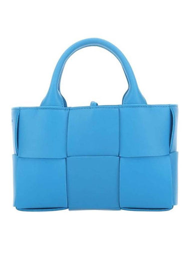 Candy Acro Intrecciato Tote Bag Blue - BOTTEGA VENETA - BALAAN 1