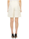 High-Waist Cargo Shorts White - MONCLER - BALAAN 5