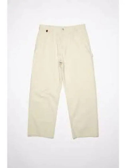 Women's Workwear Straight Pants Beige - ACNE STUDIOS - BALAAN 2