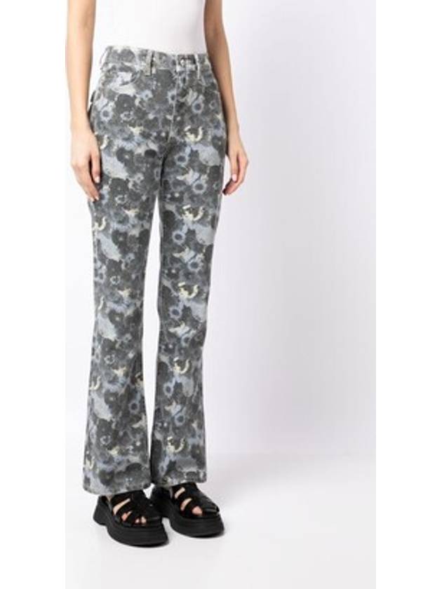 Betzy Print Jeans Grey - GANNI - BALAAN 3