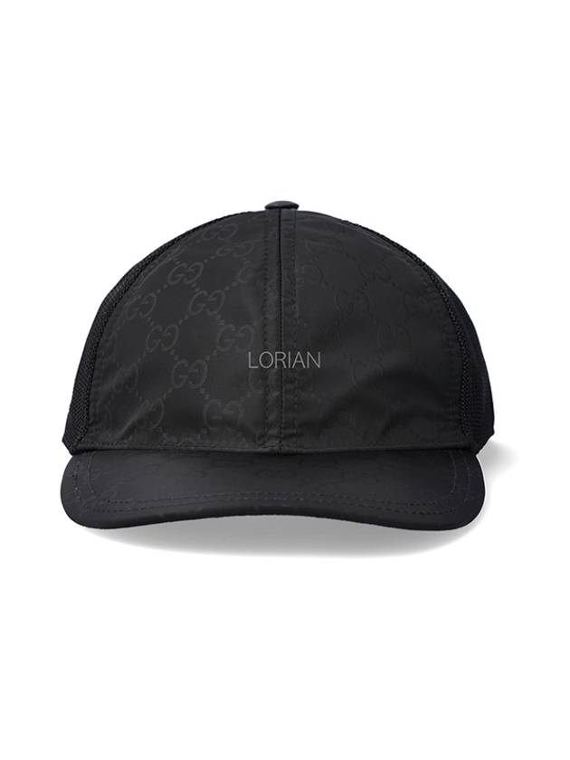 GG Nylon Ball Cap Black - GUCCI - BALAAN 3