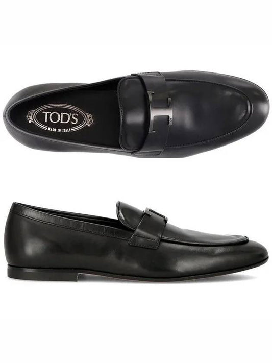 Men's T Timeless Leather Loafers Black - TOD'S - BALAAN 2