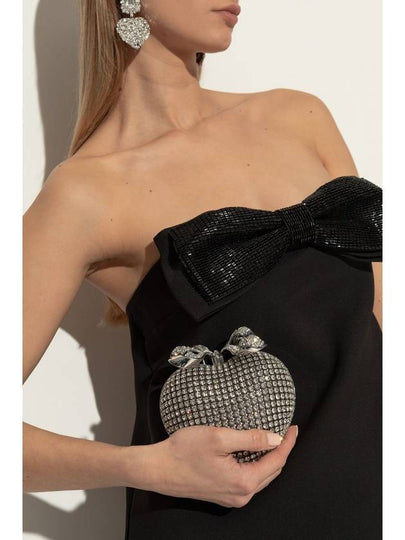 Self Portrait Clutch With Shimmering Crystals, Women's, Silver - SELF PORTRAIT - BALAAN 2