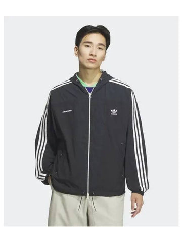 adidas x YESEYESEE Reversible Jacket Black Light Gray JN5816 - ADIDAS - BALAAN 1