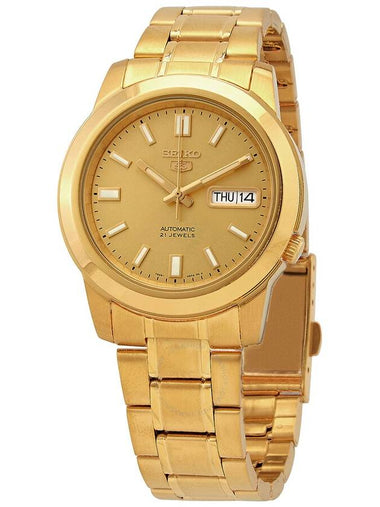 Seiko 5 Automatic Gold Dial Yellow Gold-tone Men's Watch SNKK20K1 - SEIKO - BALAAN 1