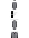 JD8992 HMGREY Women's Collarless Fleece Long Cardigan - DANTON - BALAAN 2