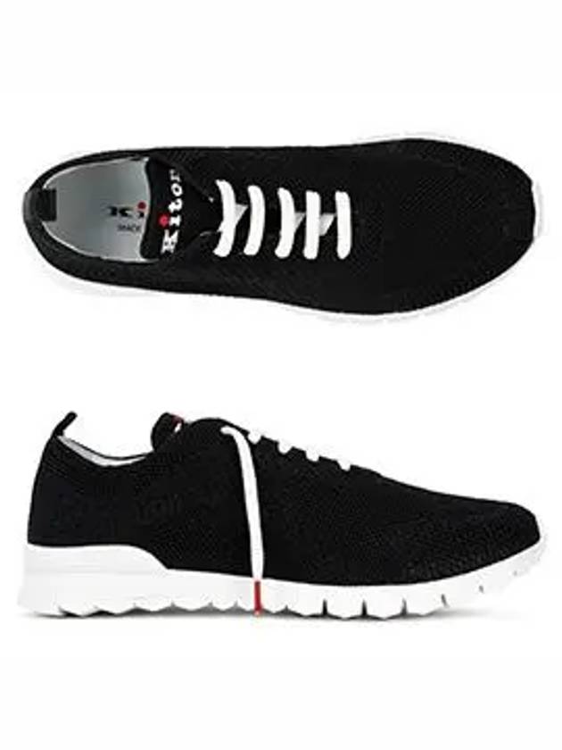 Fit Knit Low Top Sneakers Black - KITON - BALAAN 6