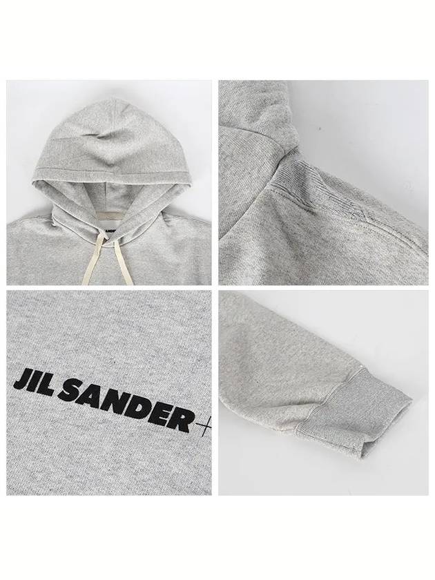 Plus Logo Hoodie Grey - JIL SANDER - BALAAN 4