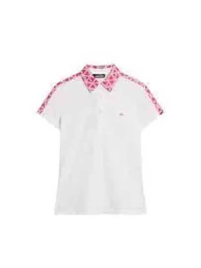 Cara Short Sleeve Polo Shirt White - J.LINDEBERG - BALAAN 2