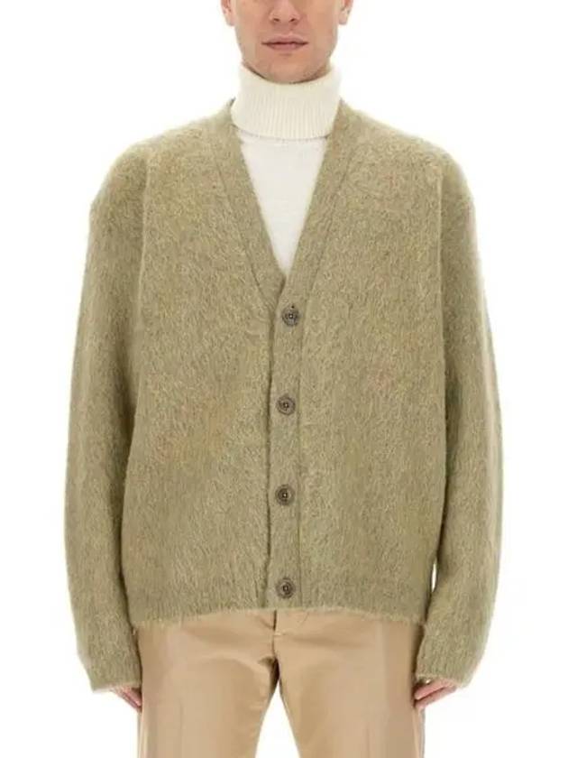 Brushed Mohair Cardigan Meadow Melange - LEMAIRE - BALAAN 3