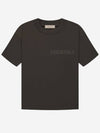 Flocking Crew Neck Cotton Short Sleeve T-Shirt Off Black - FEAR OF GOD ESSENTIALS - BALAAN 2