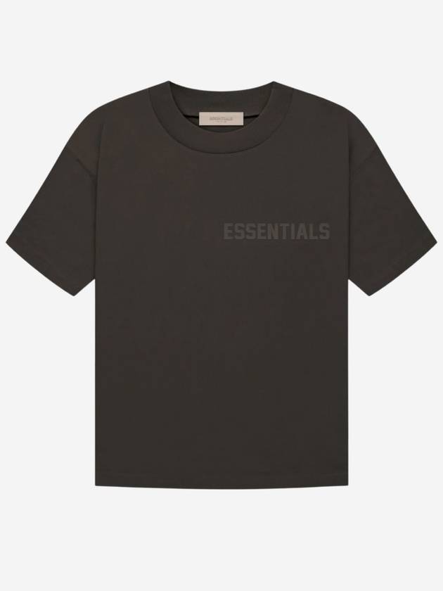 Flocking Crew Neck Cotton Short Sleeve T-Shirt Off Black - FEAR OF GOD ESSENTIALS - BALAAN 2