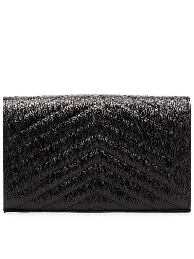 Monogram Matelasse Chain Shoulder Bag Black - SAINT LAURENT - BALAAN 3