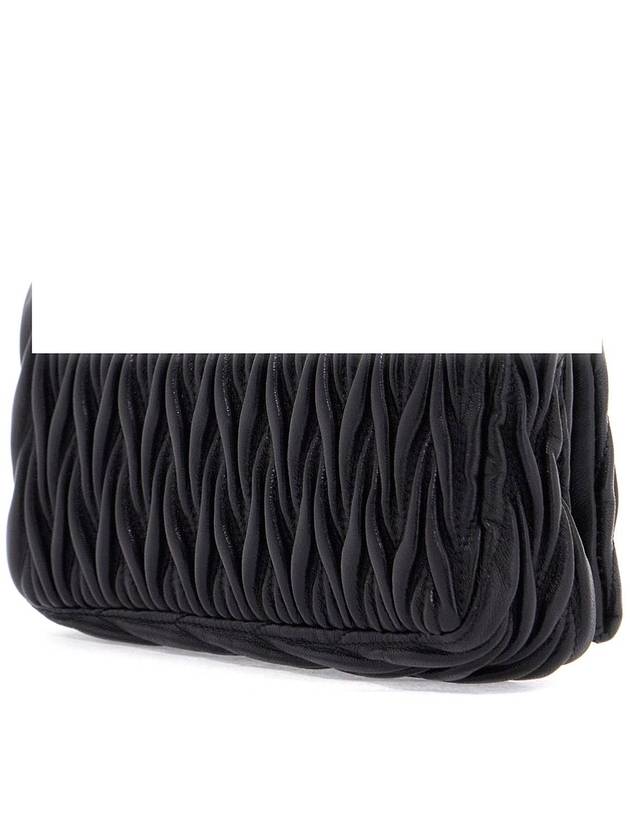 Matelasse Nappa Leather Logo Mini Bag Black - MIU MIU - BALAAN 3