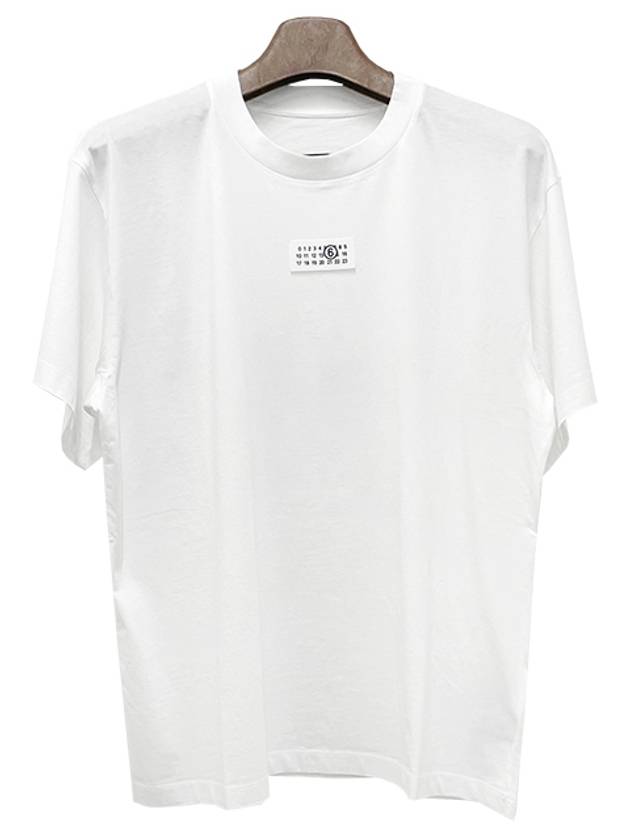 Ribbed Neck Short Sleeve T-Shirt White - MAISON MARGIELA - BALAAN 3