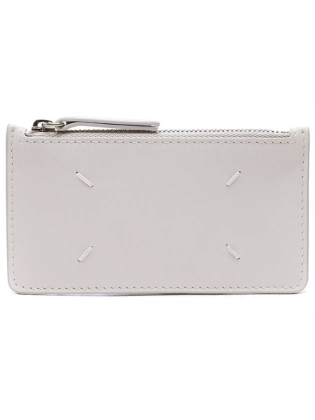 Signature Stitch Zipper Pocket Card Wallet Light Grey - MAISON MARGIELA - BALAAN 2