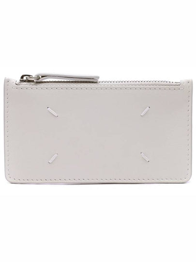 Signature Stitch Zipper Pocket Card Wallet Light Grey - MAISON MARGIELA - BALAAN 2