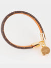 Women's LV Tribute Charm Bracelet Brown Gold - LOUIS VUITTON - BALAAN 6