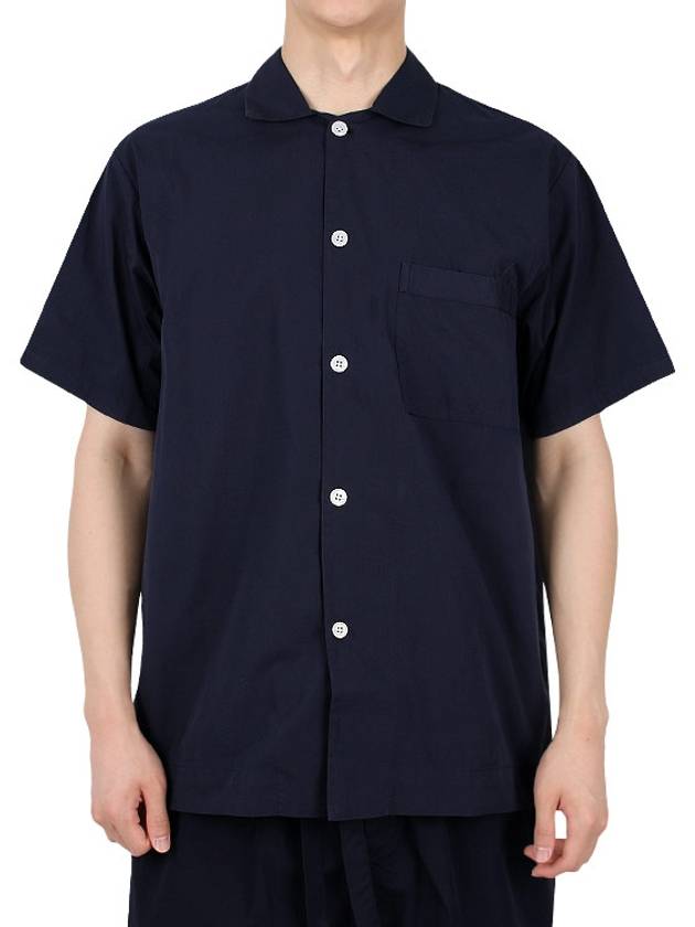 Poplin Pajamas Overfit Short Sleeve Shirt SWE TN - TEKLA - BALAAN 2