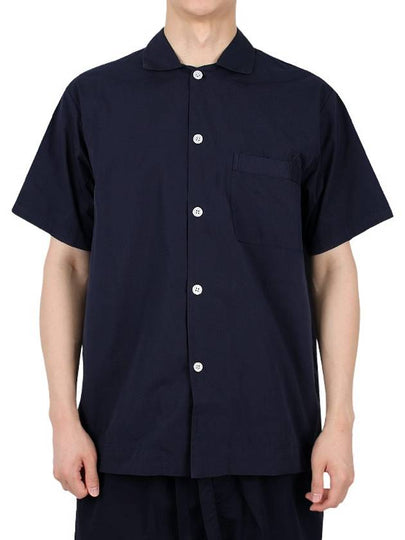 Poplin Pajamas Overfit Short Sleeve Shirt SWE TN - TEKLA - BALAAN 2