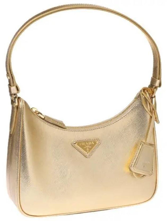 Shoulder bag triangle logo saffiano leather mini bag - PRADA - BALAAN 1