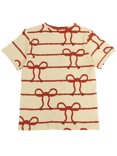 Striped kids short sleeve t shirt 2362011823 YELLOW - MINI RODINI - BALAAN 2