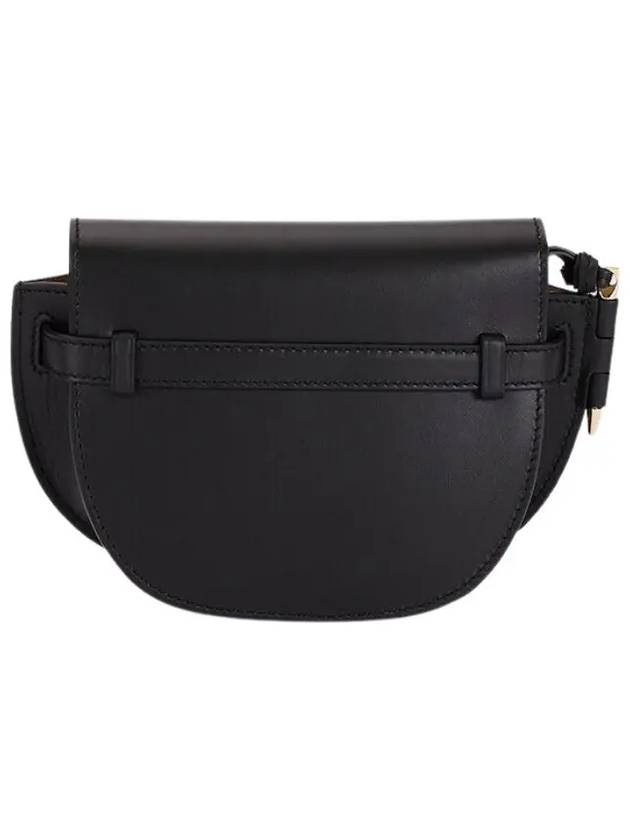 Mini Gate Dual Soft Calfskin Cross Bag Black - LOEWE - BALAAN 4