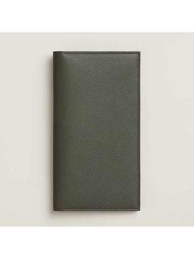 Portefeuille Citizen Twill Long Wallet Green - HERMES - BALAAN 1