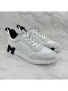 Bouncing Sneakers Calfskin Suede Goatskin Blanc - HERMES - BALAAN 4