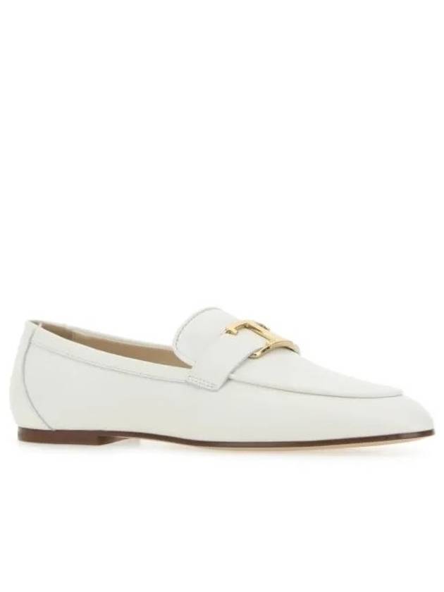 T Timeless Leather Loafers White - TOD'S - BALAAN 3