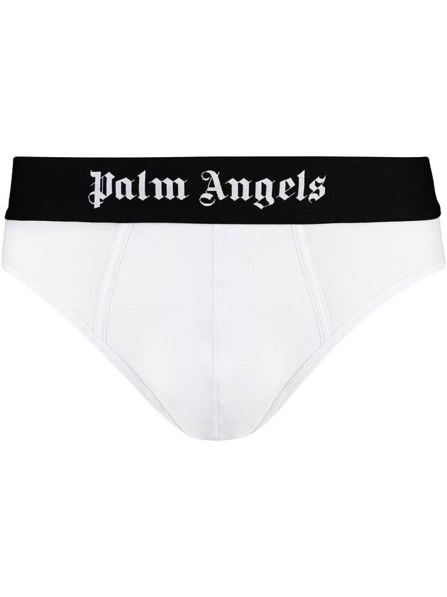 Palm Angels Set Of Two Cotton Briefs With Logoed Elastic Band - PALM ANGELS - BALAAN 4