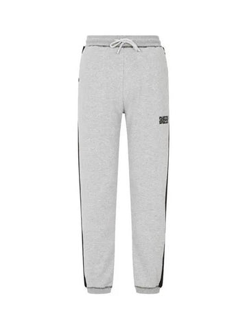 Men's Color Block Jogger Pants Melange Gray 271401 - DIESEL - BALAAN 1