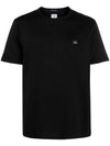 70/2 Mercerized Jersey Short Sleeve T-Shirt Black - CP COMPANY - BALAAN 2