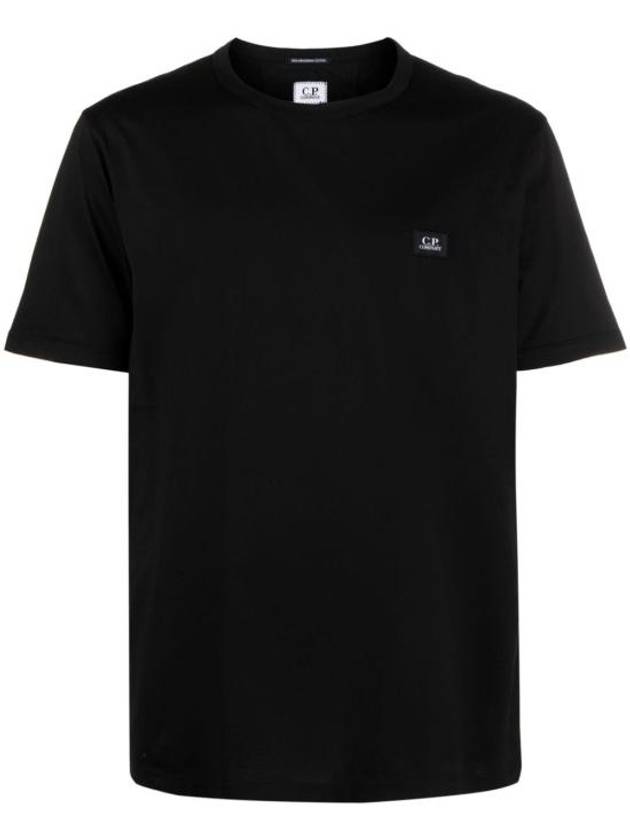 70/2 Mercerized Jersey Short Sleeve T-Shirt Black - CP COMPANY - BALAAN 2