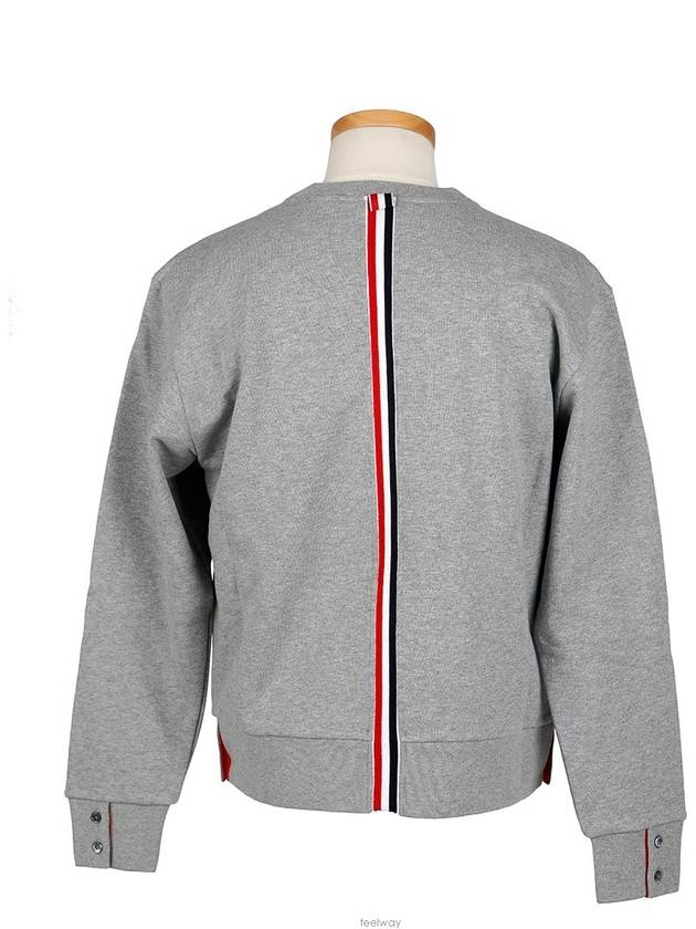 Center Back Stripe Crewneck Sweatshirt Light Grey - THOM BROWNE - BALAAN 5