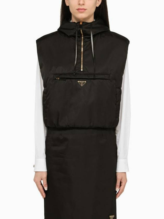 Re-nylon hooded vest - PRADA - BALAAN 1