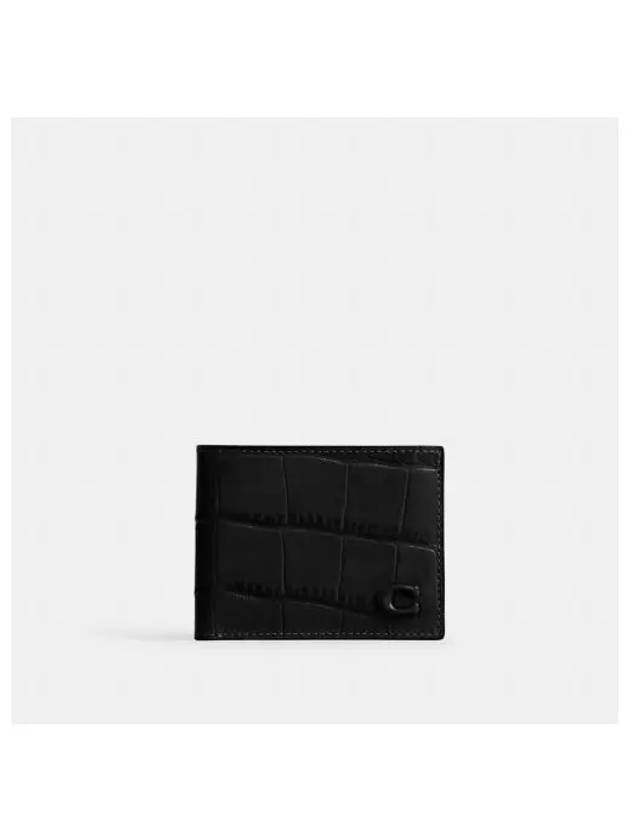 Slim Half Wallet Black - COACH - BALAAN 1