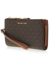 Jet Set Canvas Long Wallet Brown - MICHAEL KORS - BALAAN 3