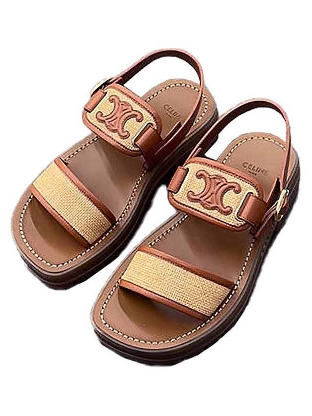 Triomphes Sandals Brown - CELINE - BALAAN 2