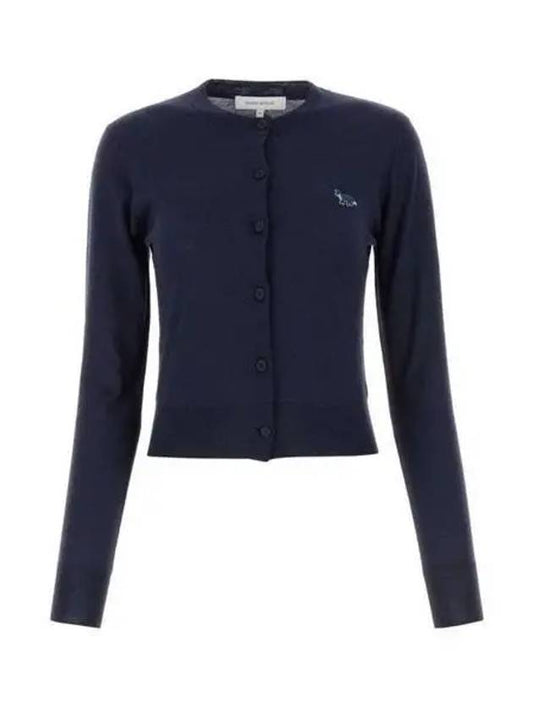 Baby Fox Patch Regular Cardigan Blue - MAISON KITSUNE - BALAAN 2