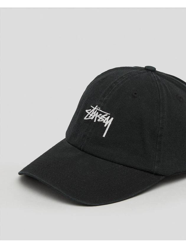 Stock Low Pro Ball Cap Black - STUSSY - BALAAN 6