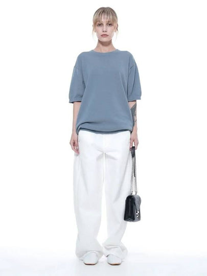 Women s LBRHK SK Linen Basic Round Half Knit Sky - CHANCE'S NOI - BALAAN 2