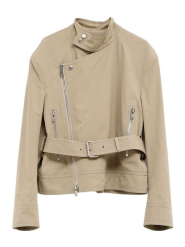 Compact Cotton Belt Jacket Beige - BOTTEGA VENETA - BALAAN 1