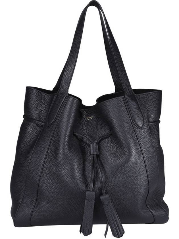 Heavy Grain Millie Tote Bag Black - MULBERRY - BALAAN 1