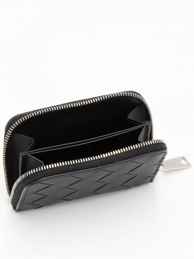 Zipper Coin Purse Black - BOTTEGA VENETA - BALAAN 3