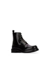 Carlo Ankle Boot Black Polished Calfskin - DIOR - BALAAN 3