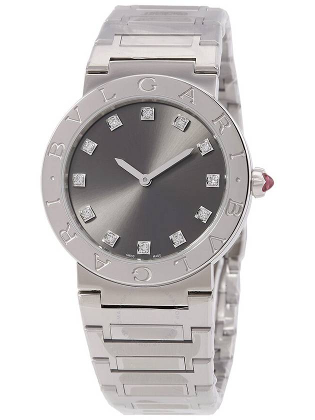 Bvlgari Bvlgari Quartz Diamond Grey Dial Ladies Watch 103689 - BVLGARI - BALAAN 1