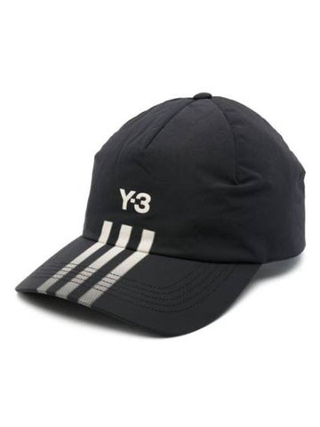 Striped Ball Cap Black - Y-3 - BALAAN 1